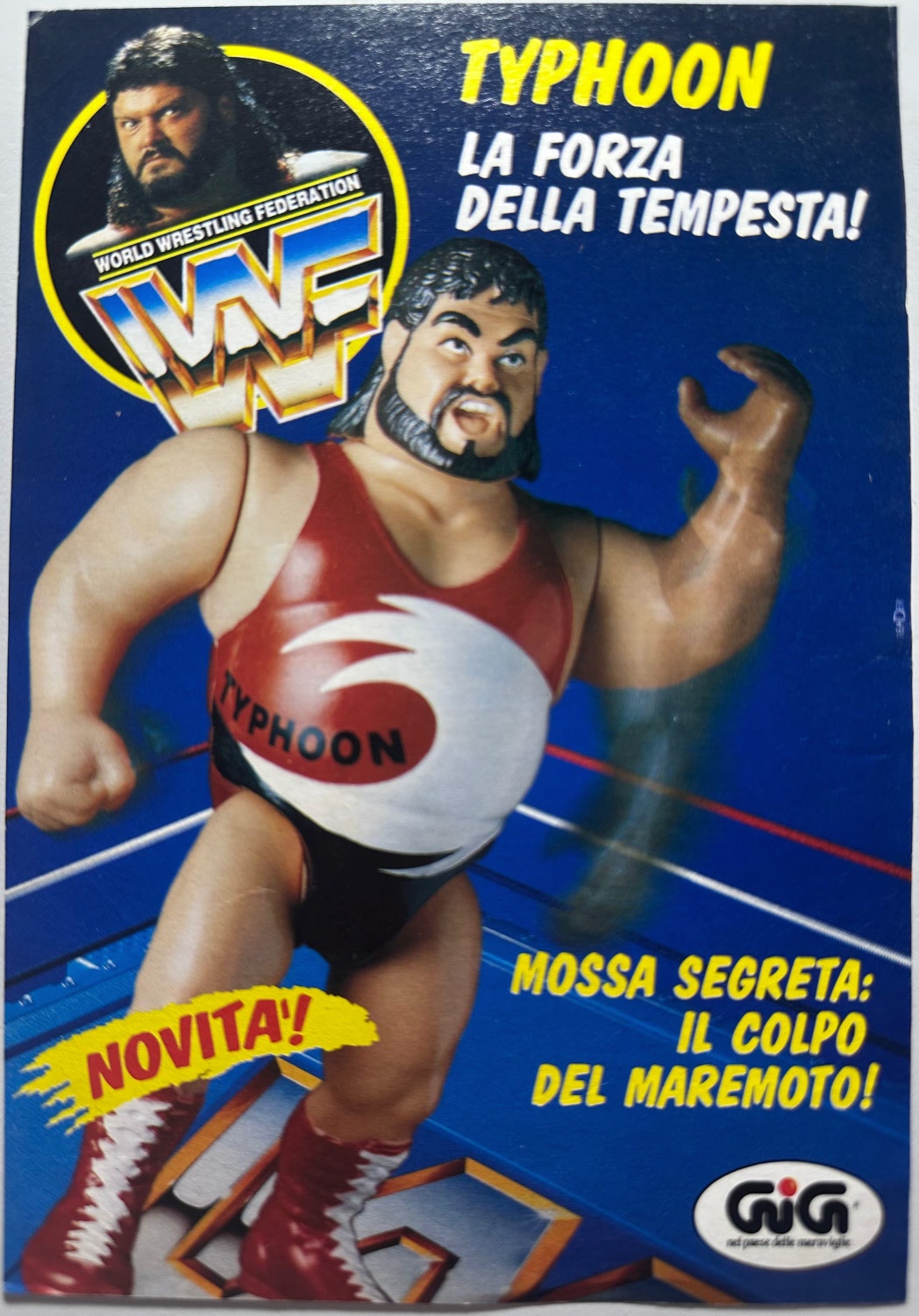 Pubblicità originale 1991 *13x18cm* WWF Hasbro - Typhoon (Ritaglio originale da "Topolino")