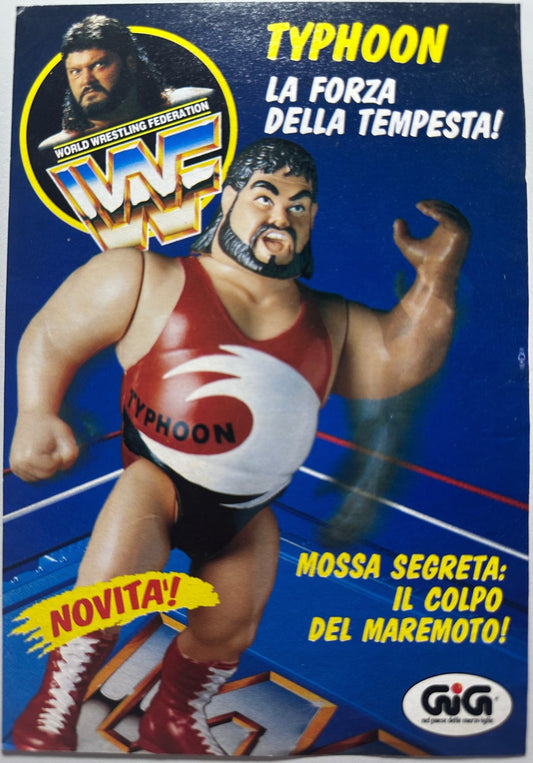 Pubblicità originale 1991 *13x18cm* WWF Hasbro - Typhoon (Ritaglio originale da "Topolino")