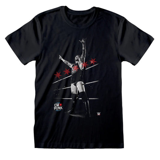 T-Shirt - WWE Official Collection 2026 - CM Punk Chicago Made (S/M/L/XL)