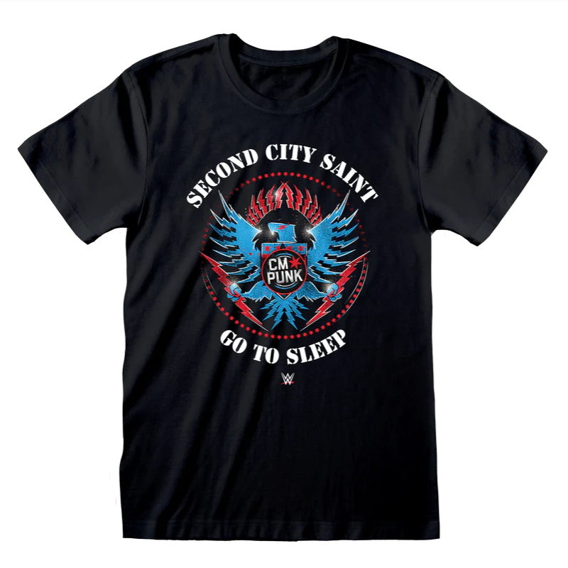 T-Shirt - WWE Official Collection 2026 - CM Punk Second City Saint (S/M/L/XL/XXL)