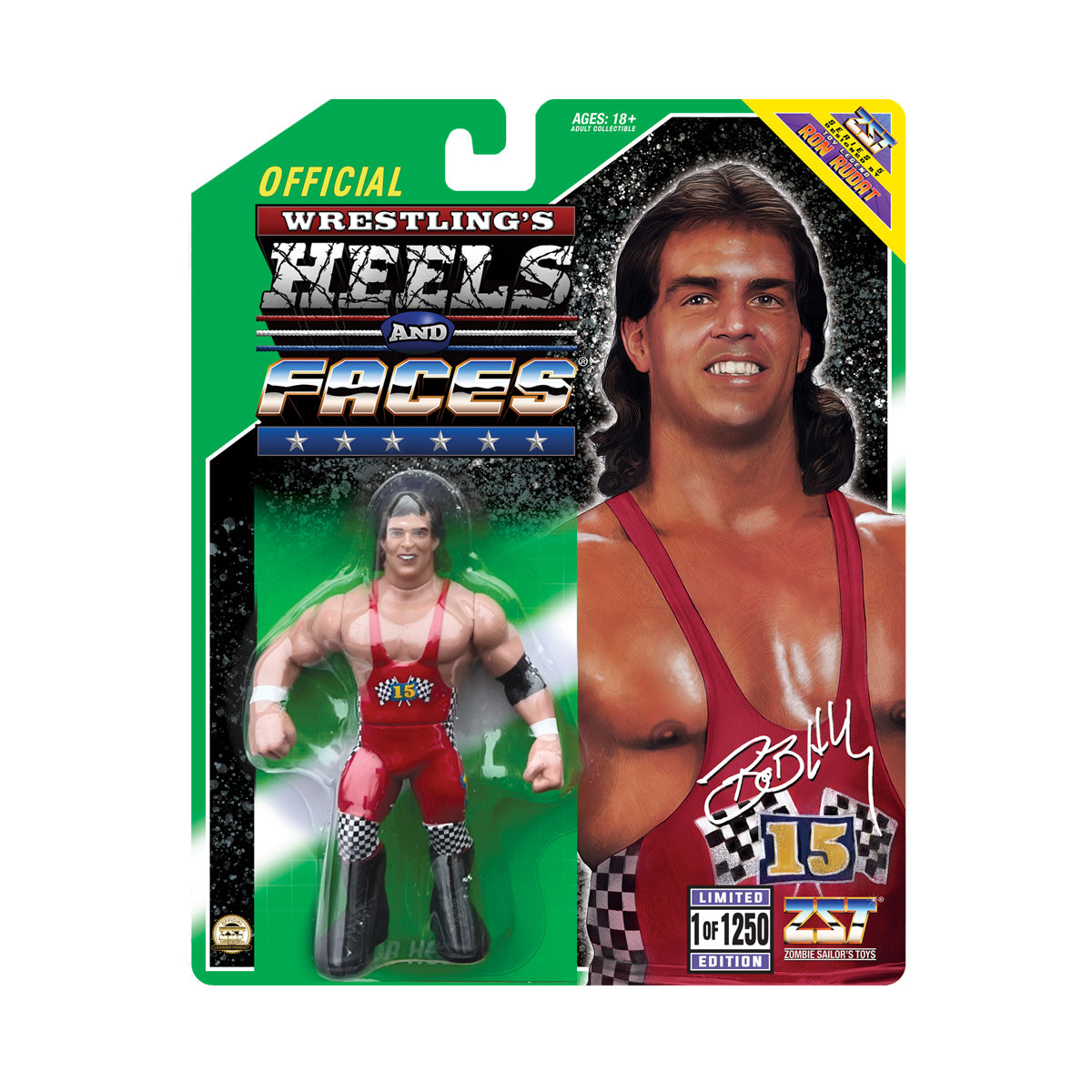 Zombie Sailor Wrestling's Heels & Faces Limited Edition - 1 OF 1250 - Bob 'Spark Plugg' Holly - Thurman Sparky Plugg