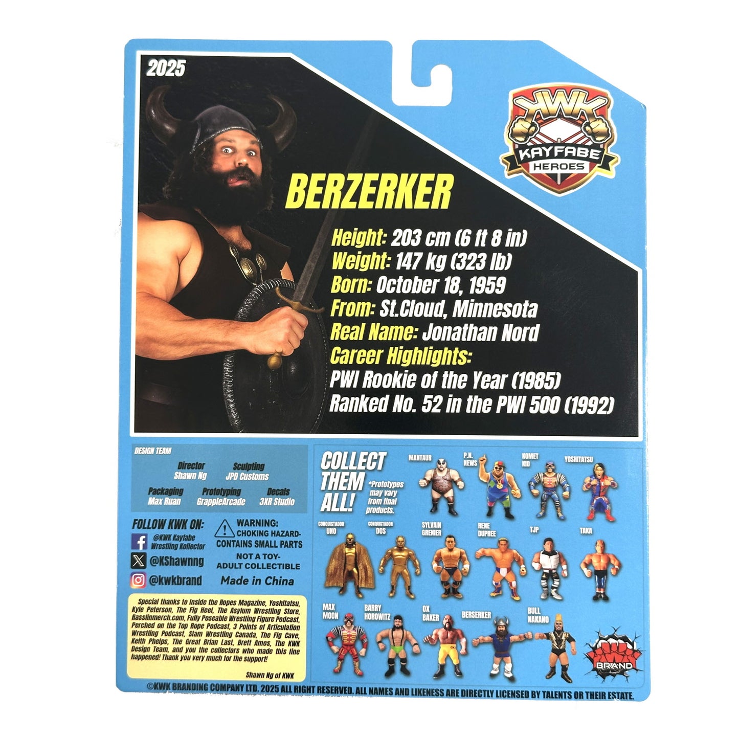 KWK Kayfabe Heroes - Berzerker (Blue Card)