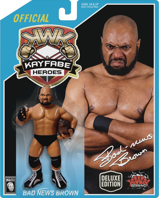 KWK Kayfabe Heroes - Bad News Brown - Blue Card (with Rat) *PREORDER SEPTEMBER 2026*