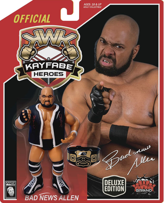KWK Kayfabe Heroes - Bad News Brown - Red Card (with Jacket) *PREORDER SEPTEMBER 2026*