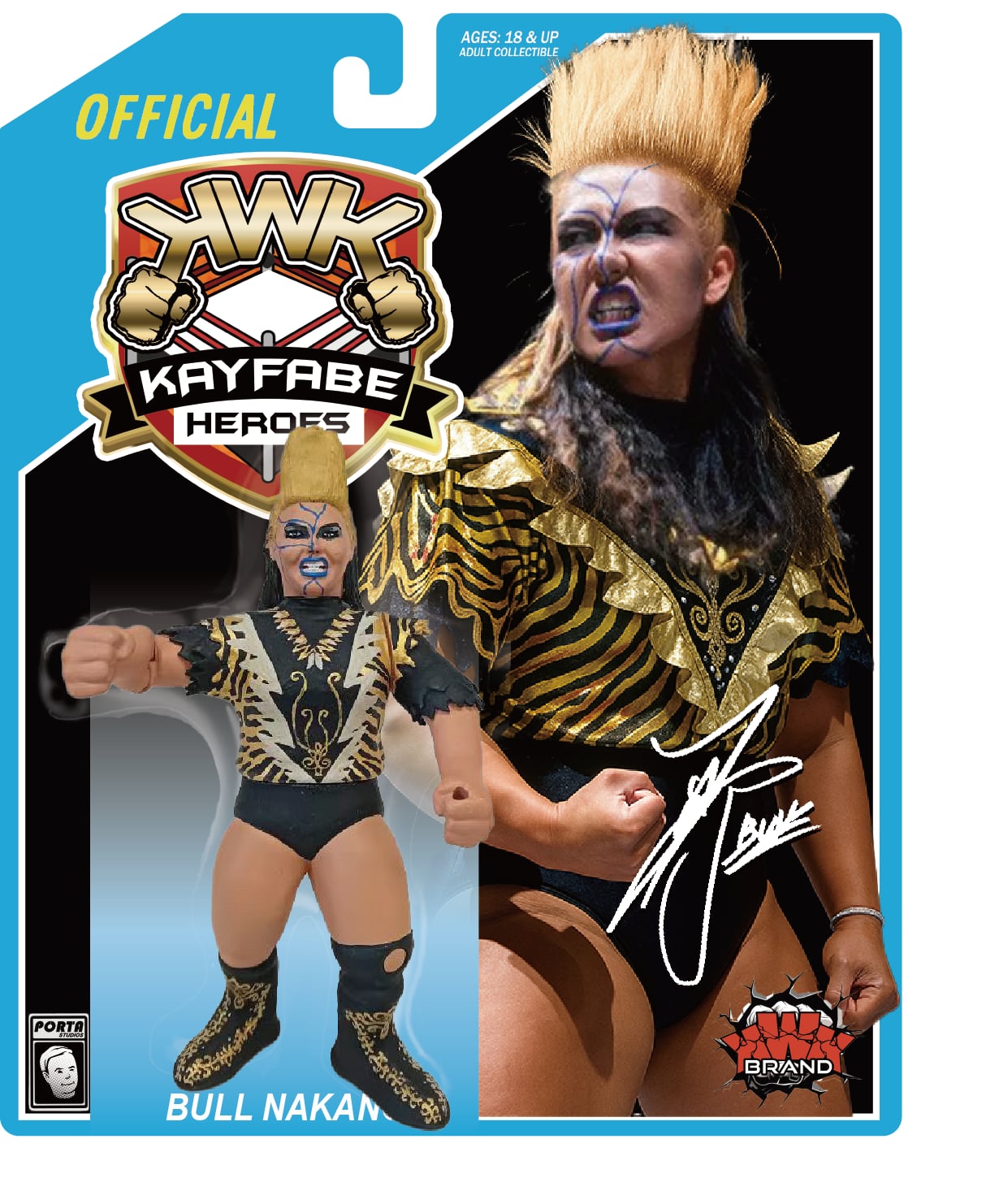 KWK Kayfabe Heroes - Bull Nakano (Blue Card)