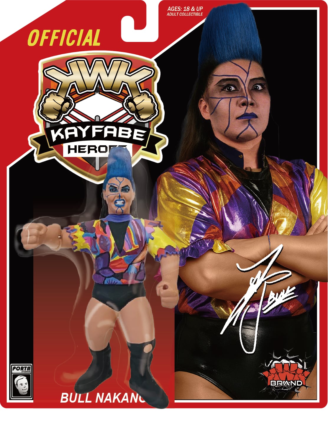 KWK Kayfabe Heroes - Bull Nakano (Red Card)
