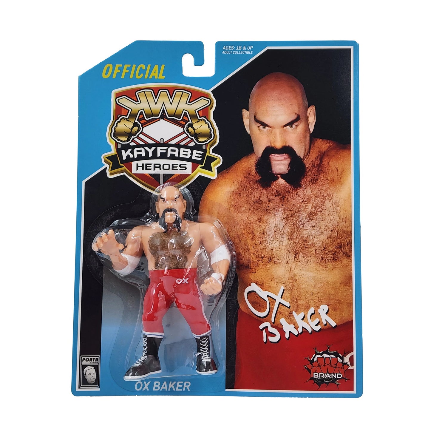 KWK Kayfabe Heroes - Ox Baker (Blue Card)