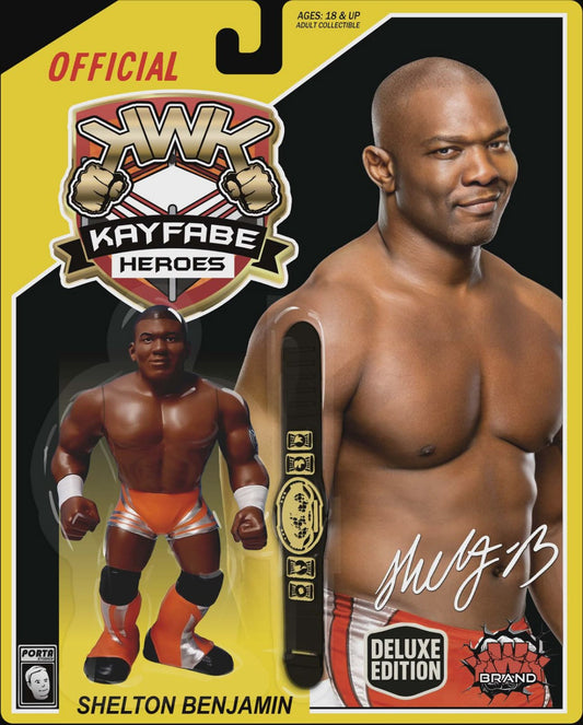 KWK Kayfabe Heroes - Shelton Benjamin (Yellow card Deluxe Edition *PREORDER AUGUST 2026*