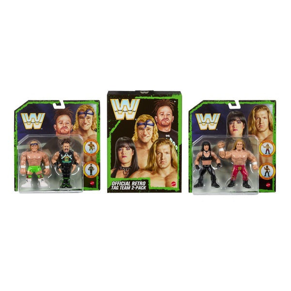 WWE Retro Pack D-Generation-X DX (Box con 4 personaggi) Limited Edition *DMG*