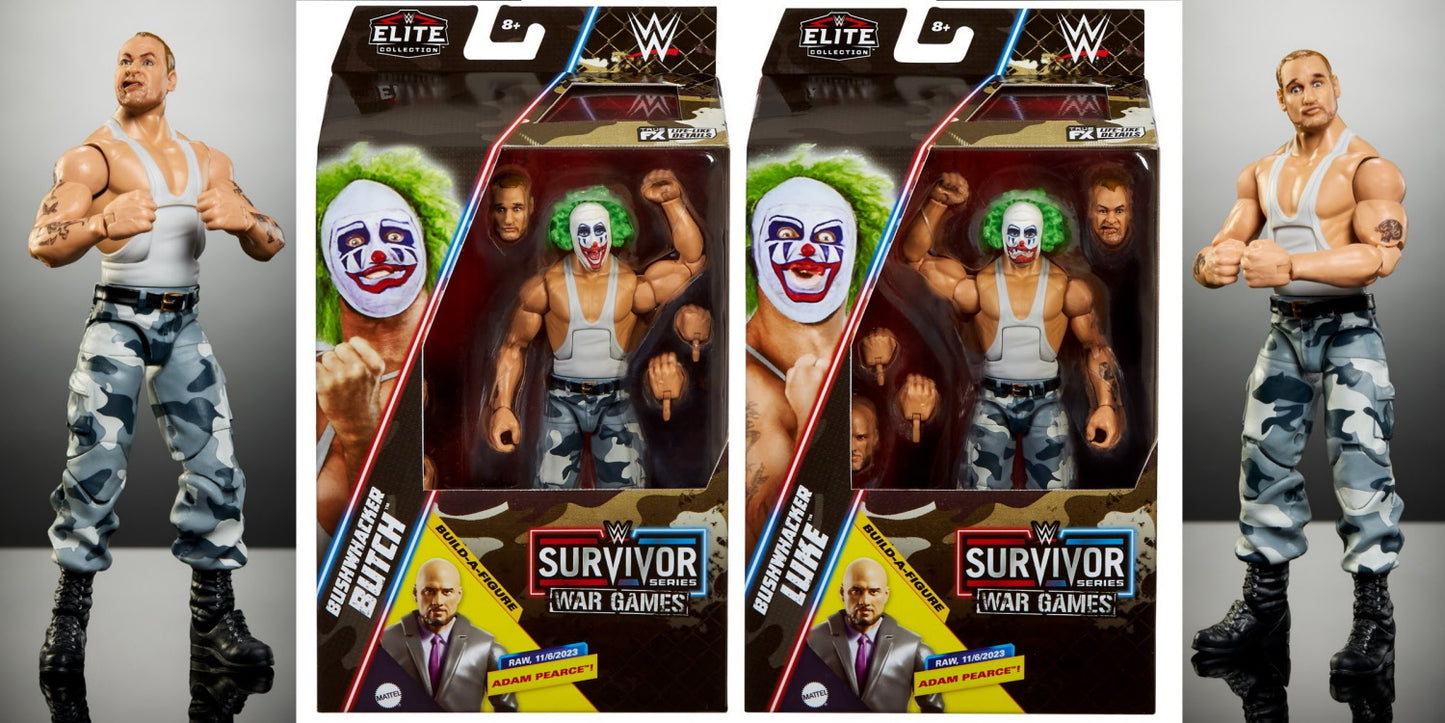WWE Elite Survivor Series 2024 - The Bushwhackers - Luke & Butch (Build Adam Pierce)