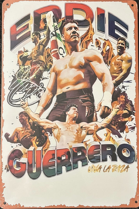 Targa in metallo (20x30cm) - Eddie Guerrero (Viva la raza)