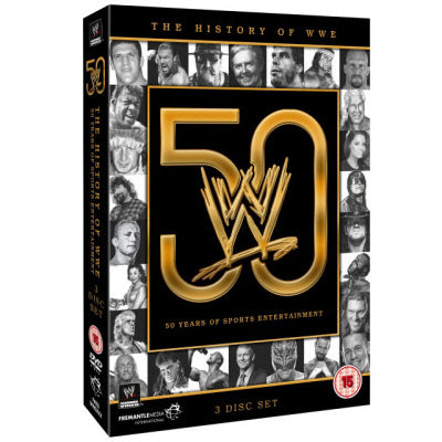 DVD - History of WWE - 50 Years (3 DVD Digipack)
