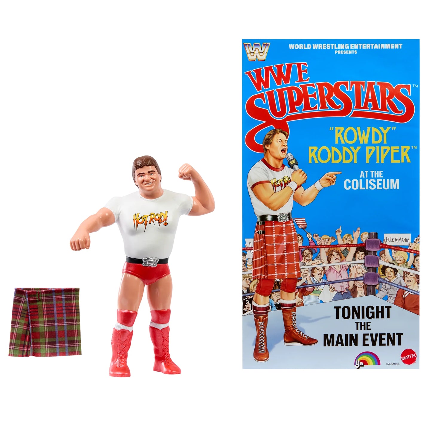 WWE LJN Superstars (Mattel) Series 3 - Rowdy Roddy Piper (Black Card Chase)