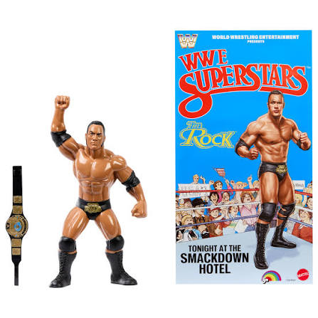 WWE LJN Superstars (Mattel) Series 3 - The Rock (Black Card Chase)