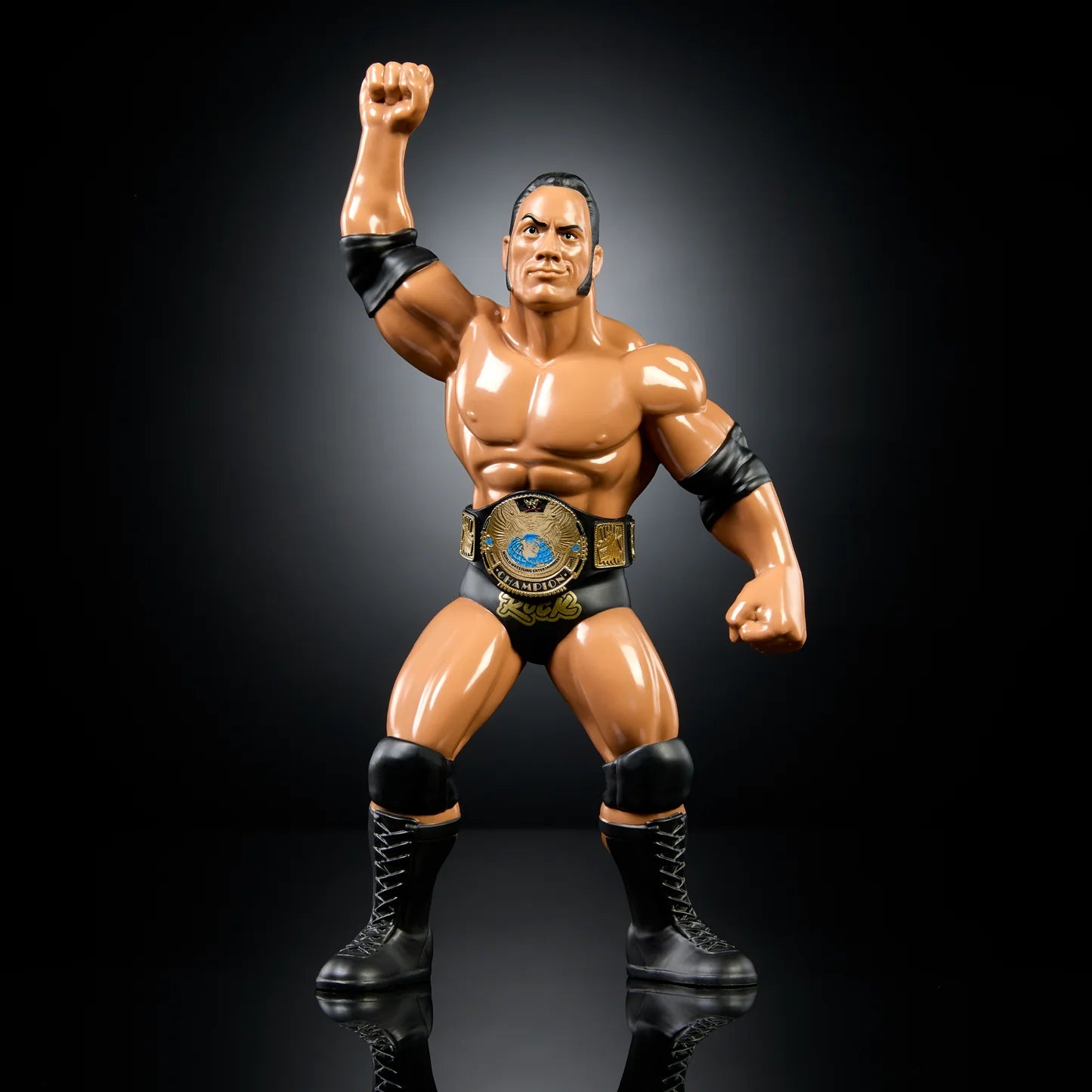 WWE LJN Superstars (Mattel) Series 3 - The Rock (Black Card Chase)