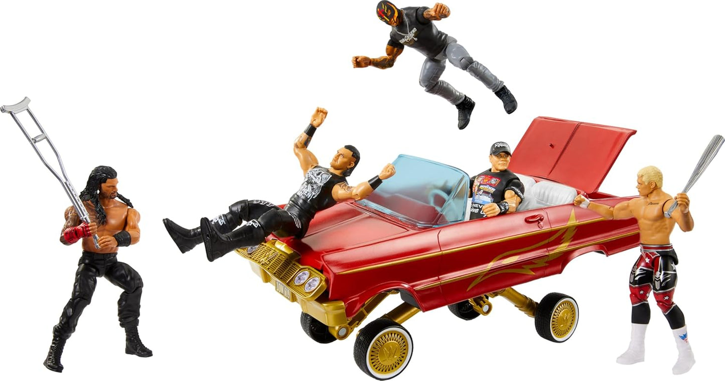 WWE Wrekkin' Lucha Low Rider - Car with Rey Mysterio Action Figure Included!