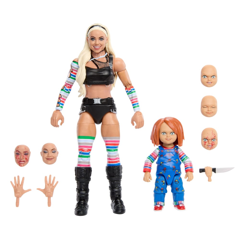 WWE Elite Liv Morgan & Chucky Action Figure 2-Pack (Internet Exclusive) *Disponibilità Limitatissima*