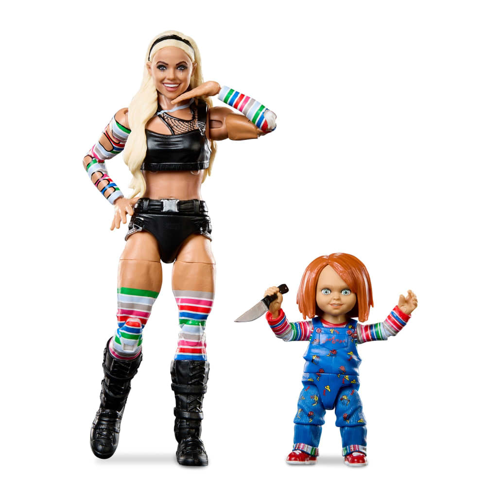WWE Elite Liv Morgan & Chucky Action Figure 2-Pack (Internet Exclusive) *Disponibilità Limitatissima*