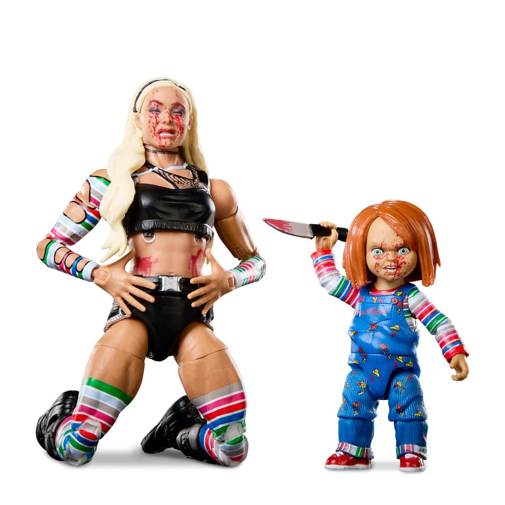 WWE Elite Liv Morgan & Chucky Action Figure 2-Pack (Internet Exclusive) *Disponibilità Limitatissima*