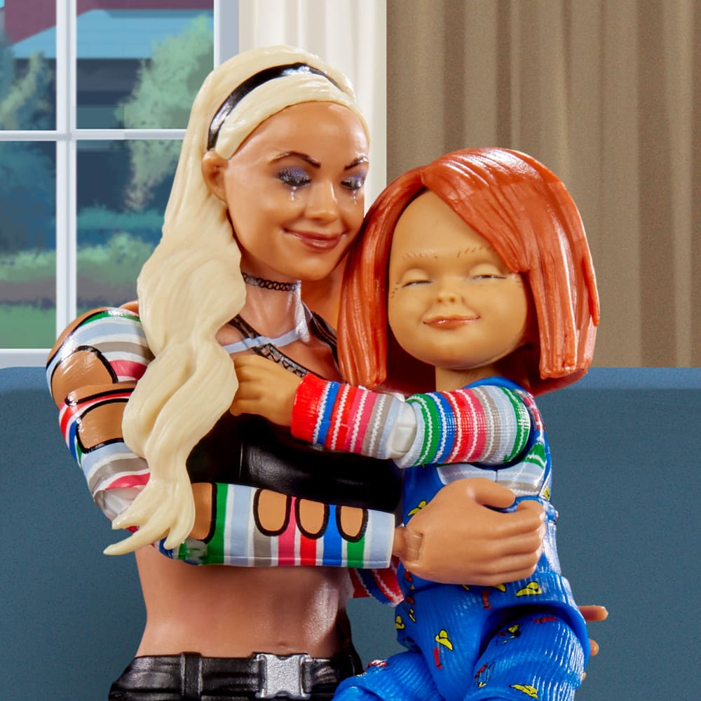 WWE Elite Liv Morgan & Chucky Action Figure 2-Pack (Internet Exclusive) *Disponibilità Limitatissima*