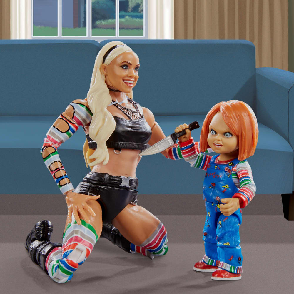 WWE Elite Liv Morgan & Chucky Action Figure 2-Pack (Internet Exclusive) *Disponibilità Limitatissima*