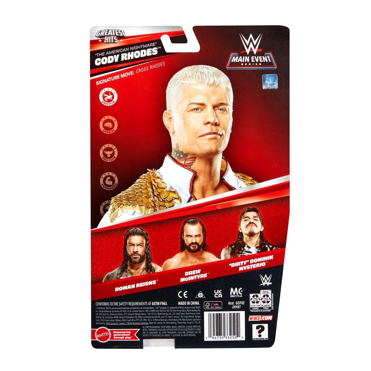 WWE Main Event Greatest Hits 2026 Series 1 - Cody Rhodes