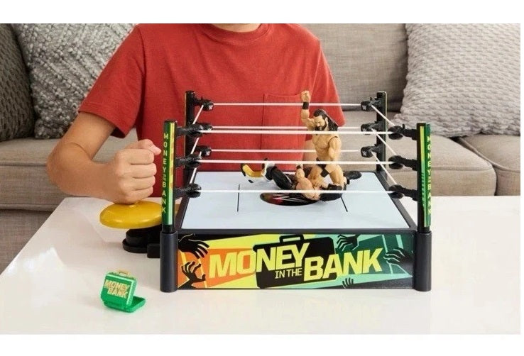 WWE Money in the Bank Playset 2026 Mattel (Ring con effetti audio + Accessori)