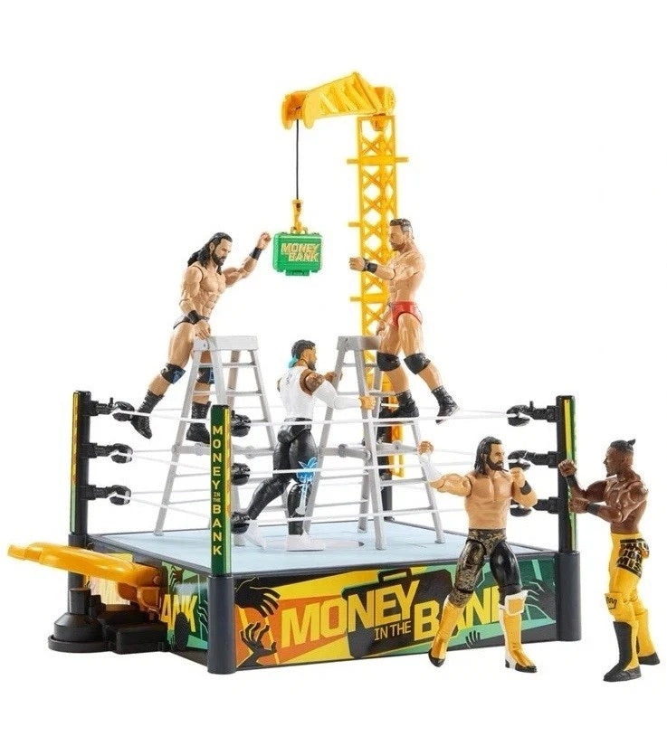 WWE Money in the Bank Playset 2026 Mattel (Ring con effetti audio + Accessori)