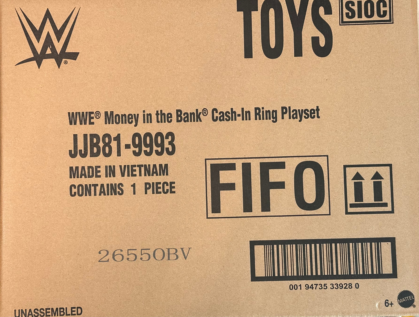 WWE Money in the Bank Playset 2026 Mattel (Ring con effetti audio + Accessori)