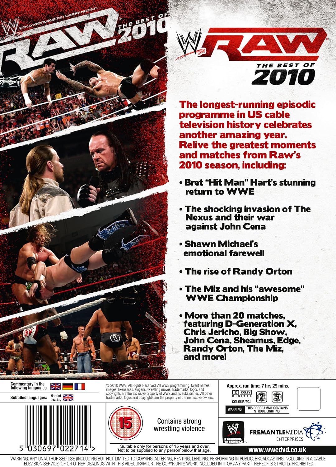 DVD WWE The Best of Raw 2010 (3 Dischi)