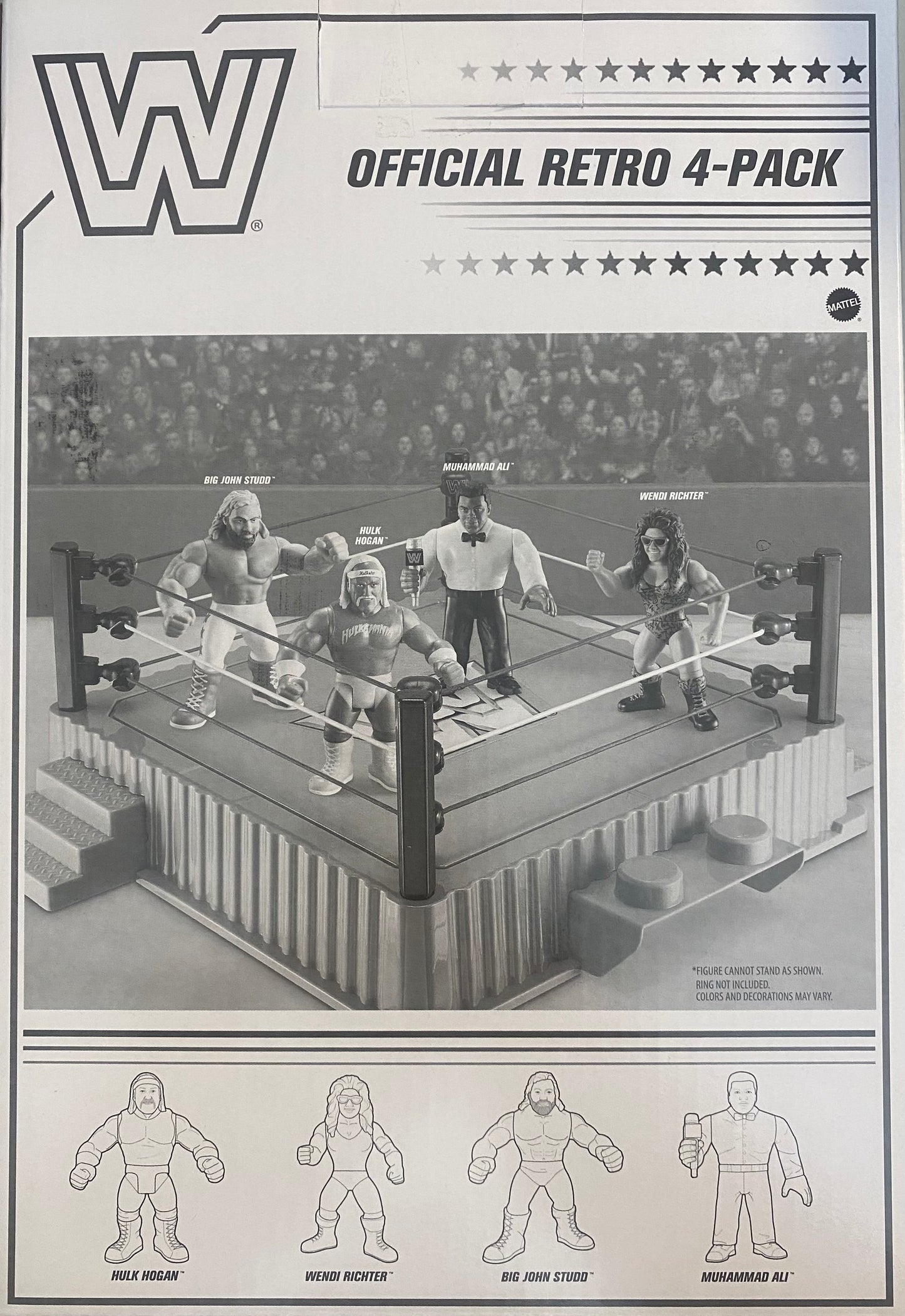 WWE Retro Pack #5 Limitierte Edition (Box mit 4 Figuren)