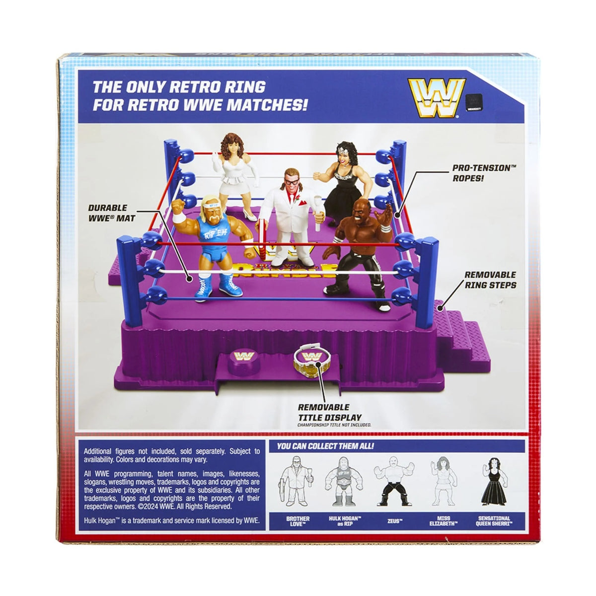 WWE Retro Official Ring 2025 (Lato 34cm) + Action Figure Brother Love Retro