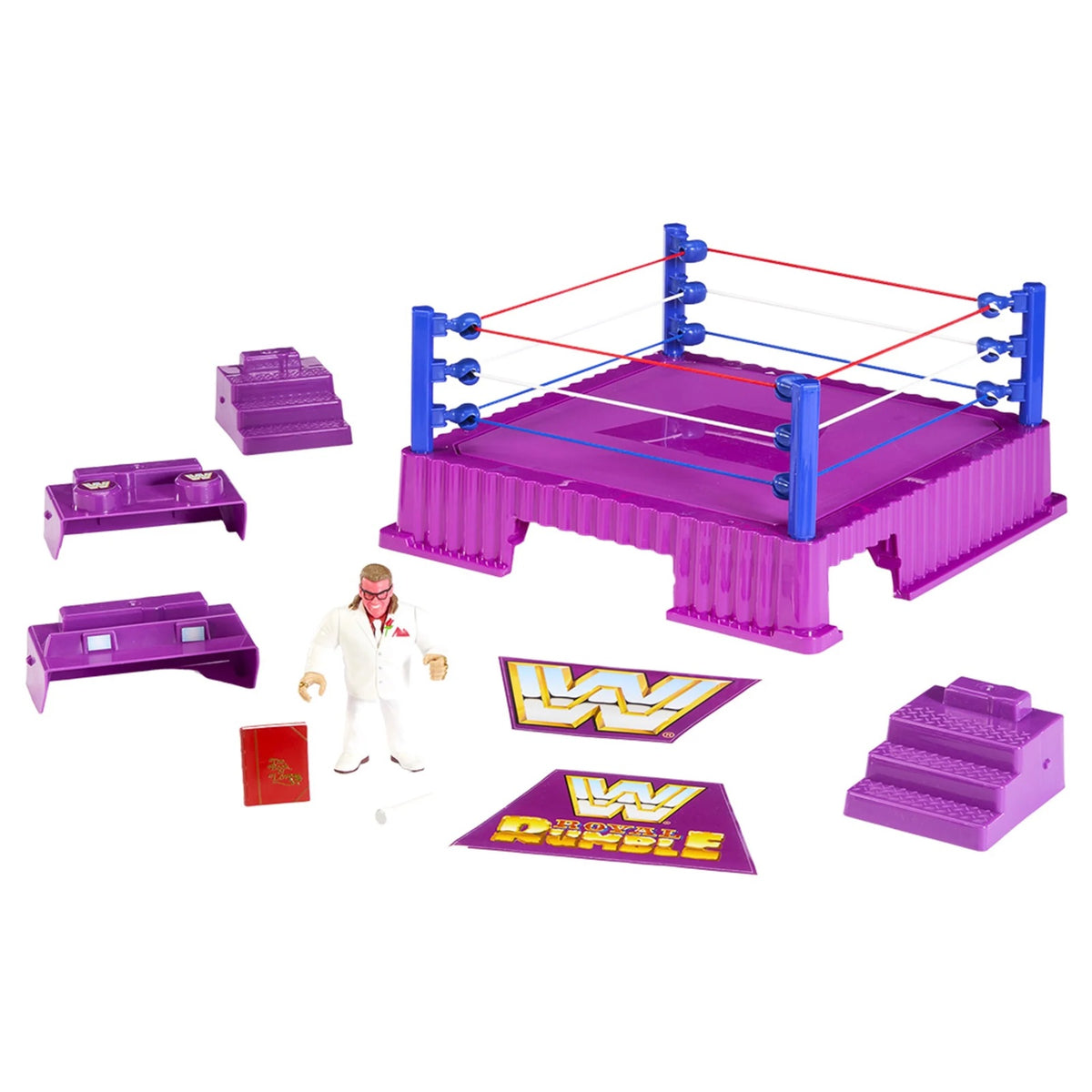 WWE Retro Official Ring 2025 (Lato 34cm) + Action Figure Brother Love Retro