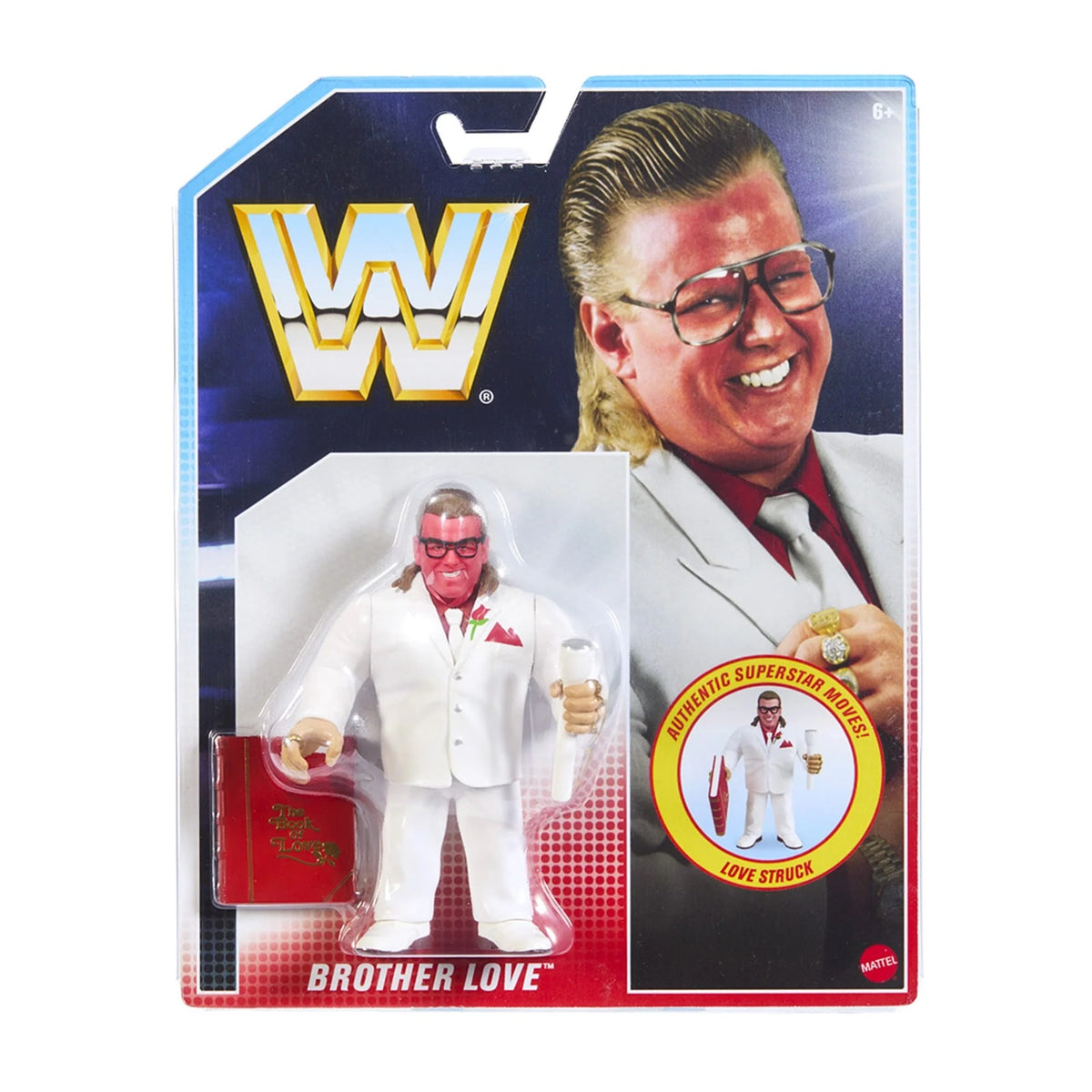 WWE Retro Official Ring 2025 (Lato 34cm) + Action Figure Brother Love Retro