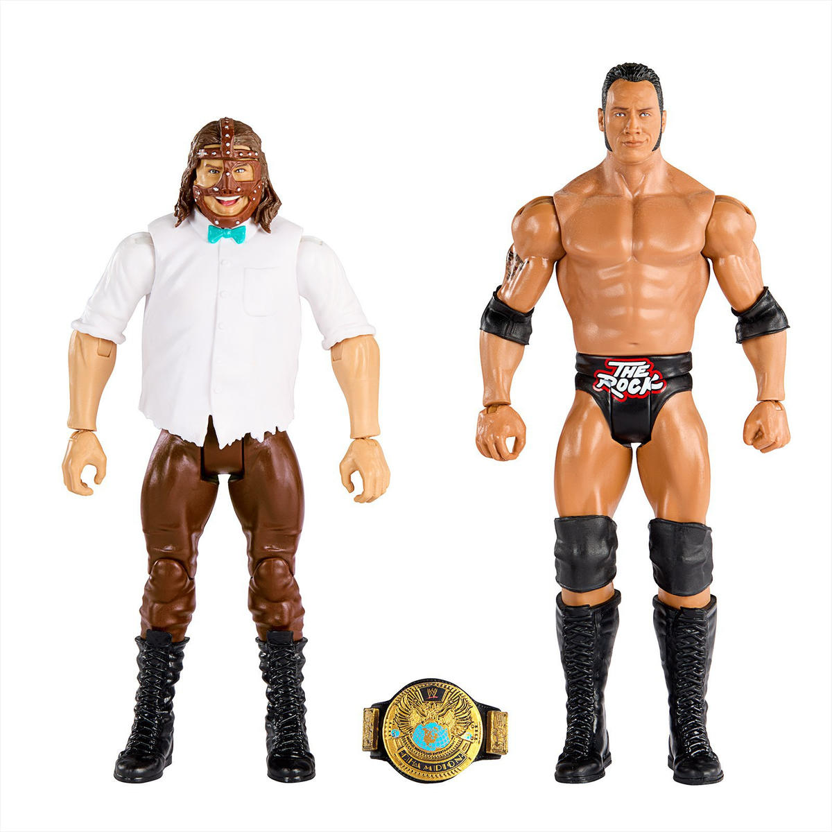 WWE Showdown Series 14 – Mankind & The Rock (mit Attitude-Gürtel)