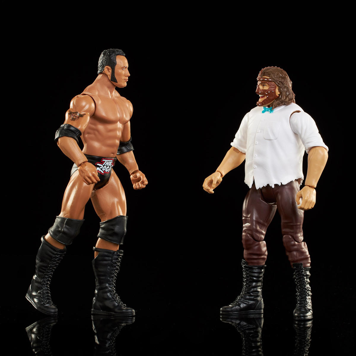 WWE Showdown Series 14 – Mankind & The Rock (mit Attitude-Gürtel)