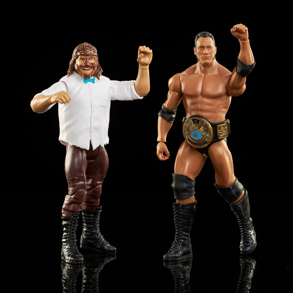 WWE Showdown Series 14 – Mankind & The Rock (mit Attitude-Gürtel)