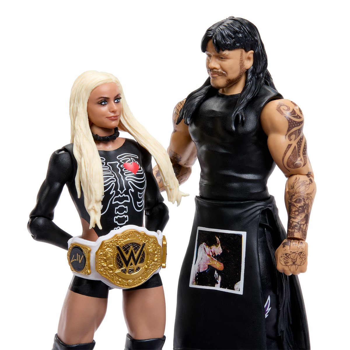 WWE Showdown Series 25 - Liv Morgan & Dominik Mysterio (con cintura di campionessa femminile)