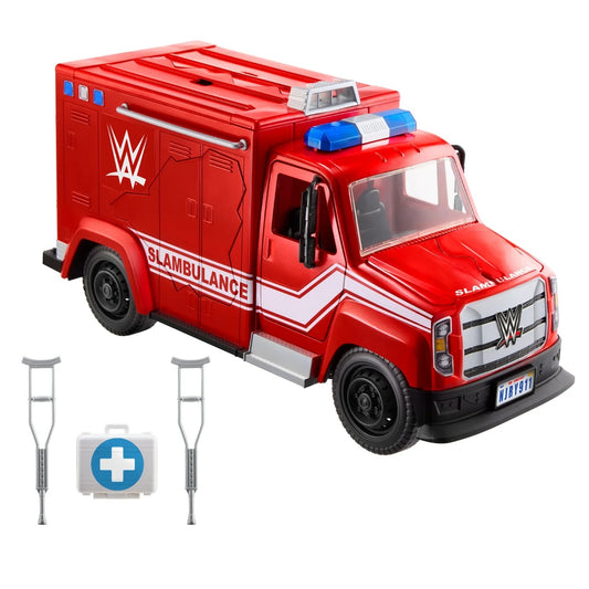 WWE Wrekkin' Slambulance Playset - Ambulanza ROSSA con Barella 2026