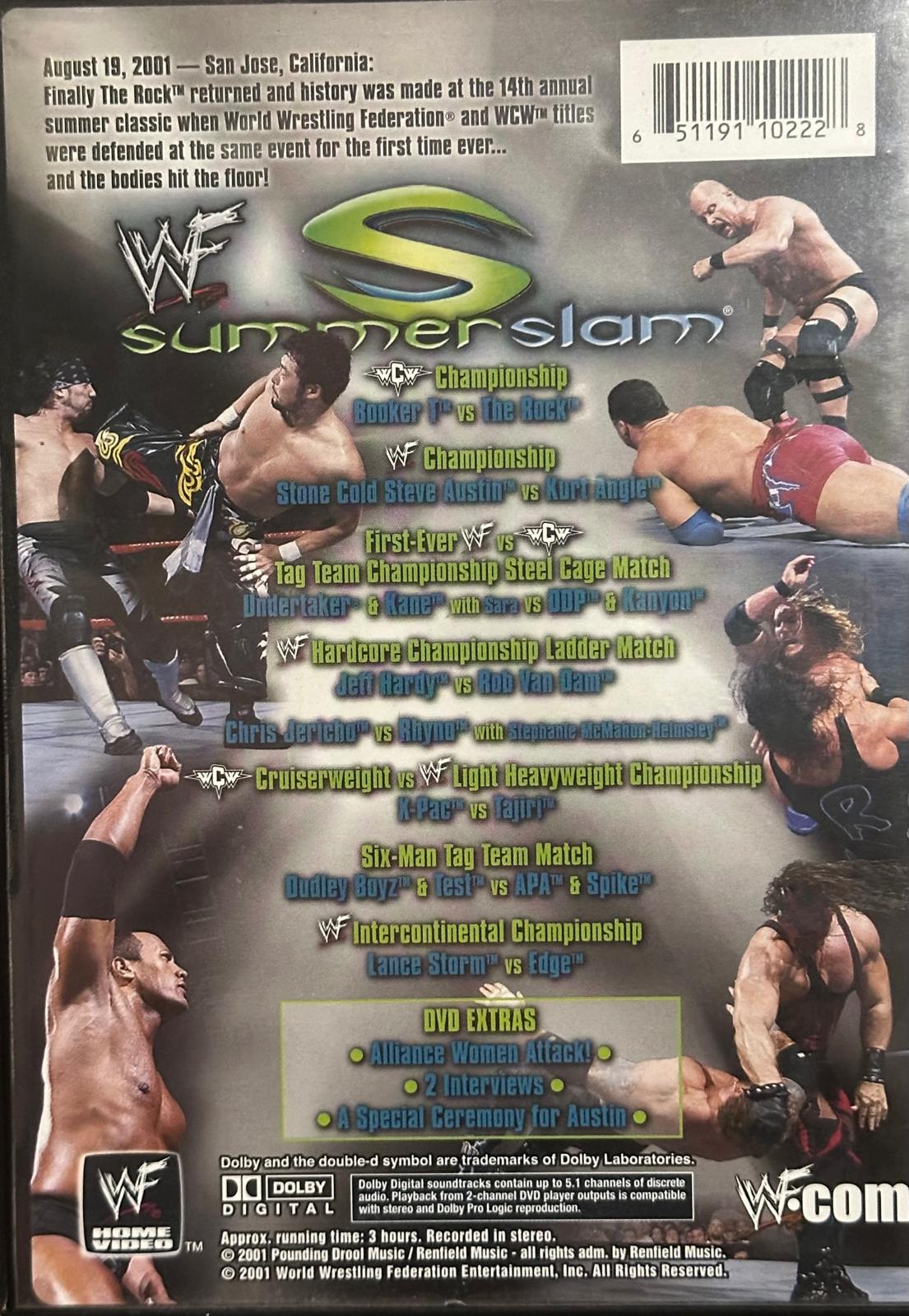 DVD SummerSlam 2001 (Usato in ottime condizioni)