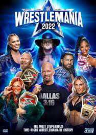 DVD WWE WrestleMania 38 (3 Dischi) *Limited Edition Exclusive Artwork*