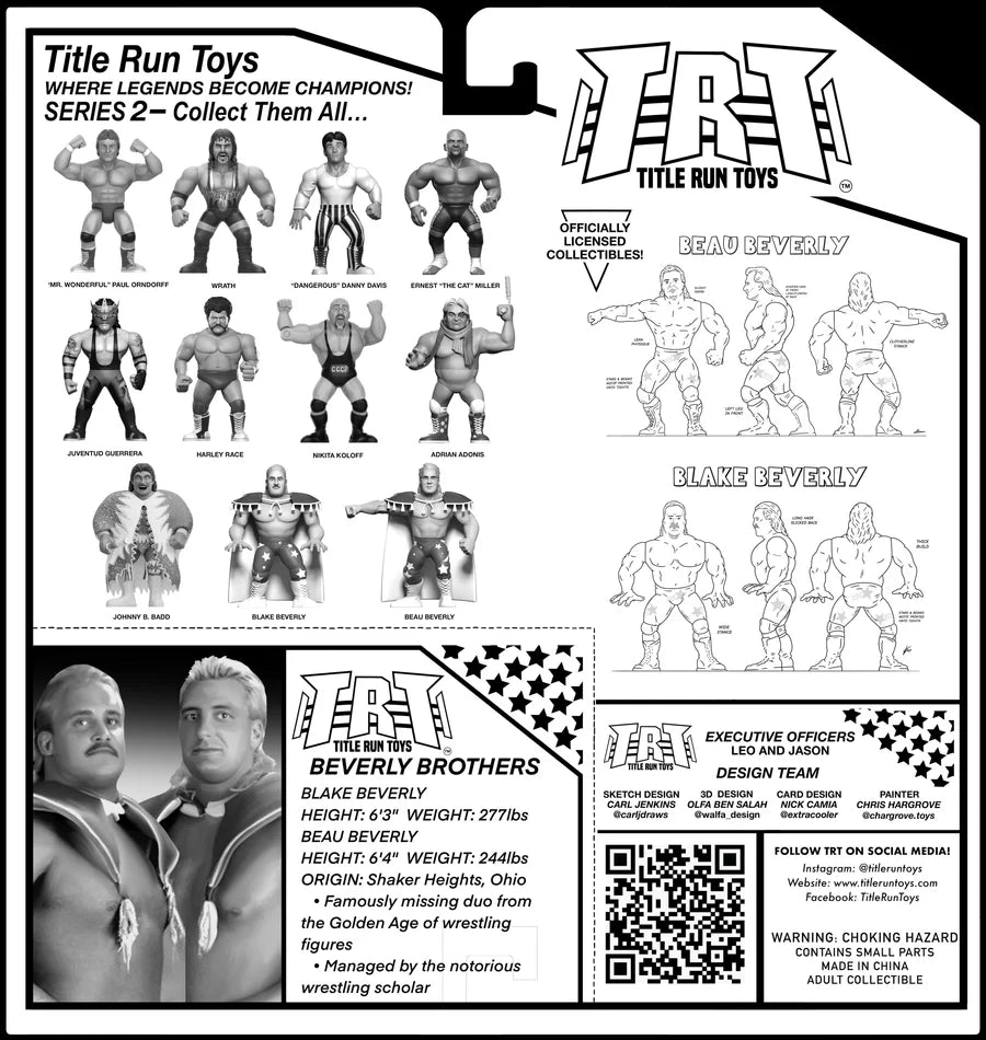 Retro TRT - Title Run Toys Retro Tag Team - The Beverly Brothers (Beau & Blake)