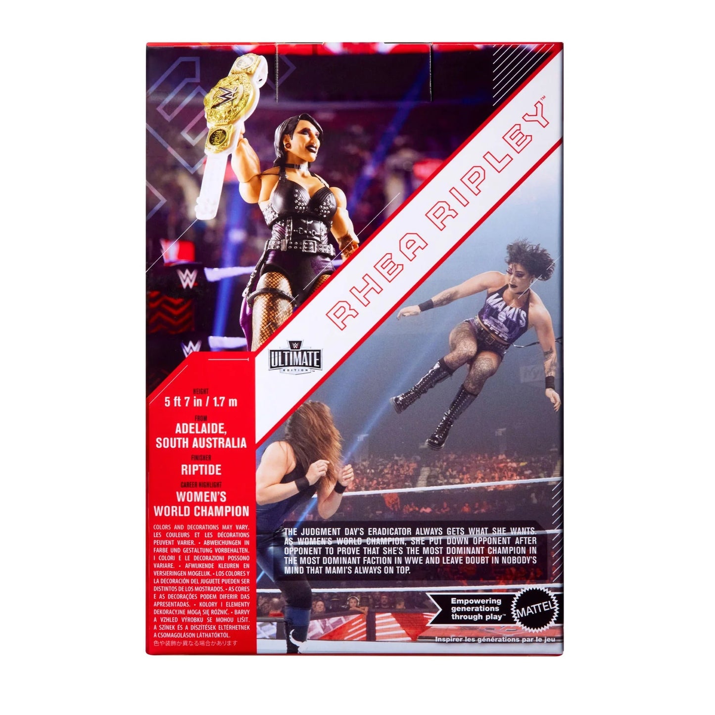WWE Ultimate Edition 2025 Playset RAW Scale Ring + Rhea Ripley Figure