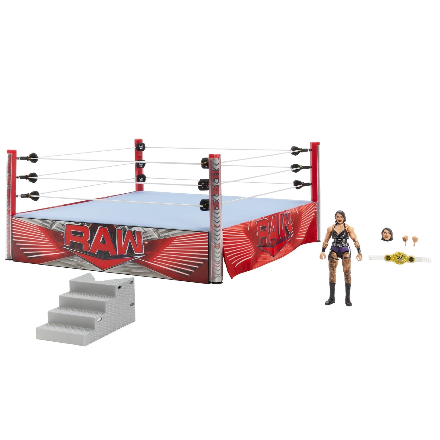 WWE Ultimate Edition 2025 Playset RAW Scale Ring + Rhea Ripley Figure