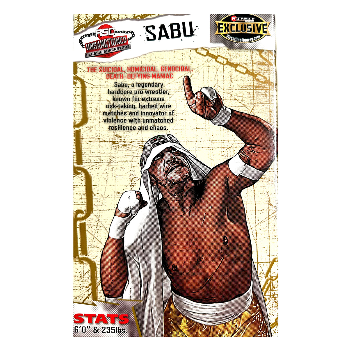 RSC Unsanctioned Classic Superstars (Elite Style) - Sabu (Gold)