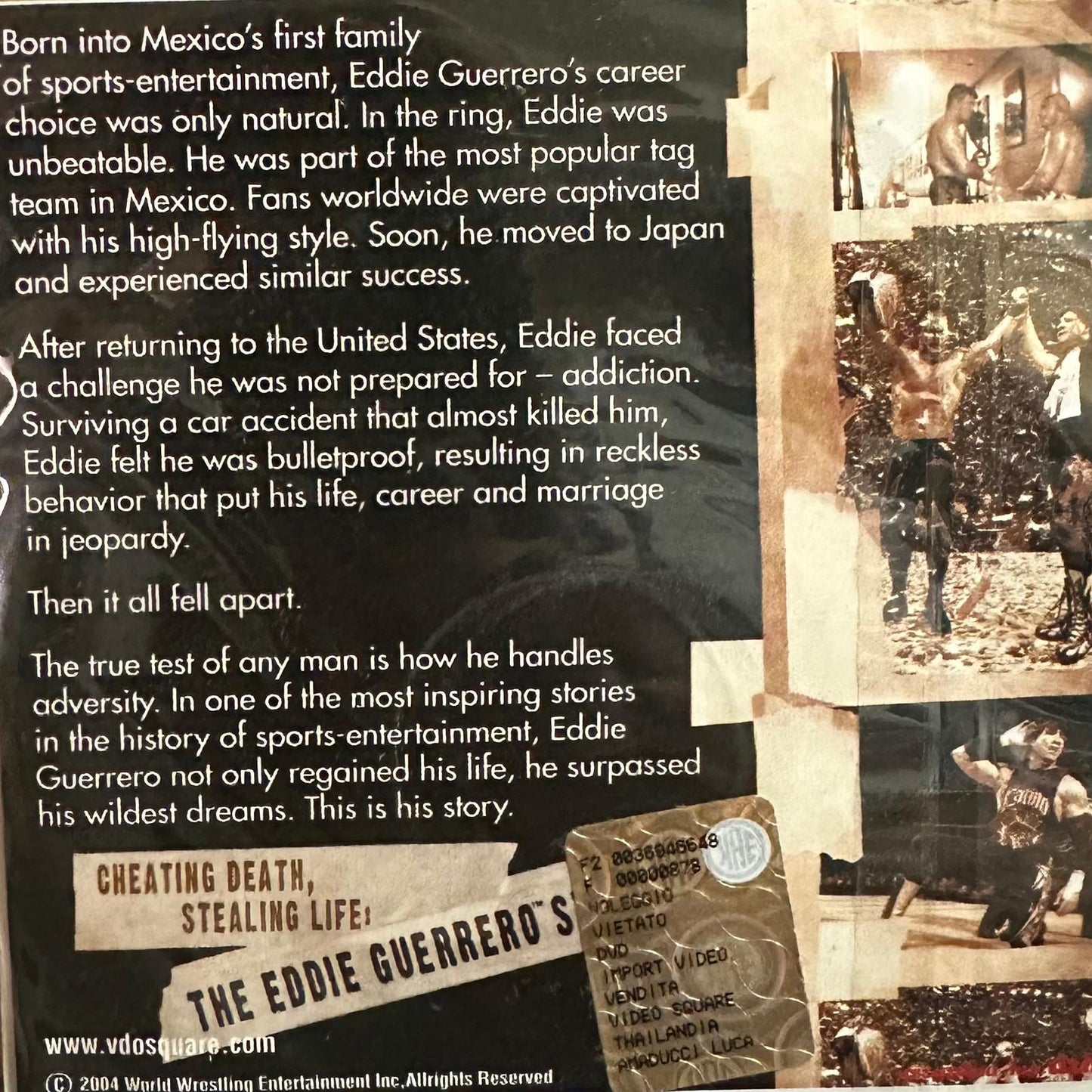 VCD - WWE Eddie Guerrero Story - Cheating Death Stealing Life (4 Dischi)