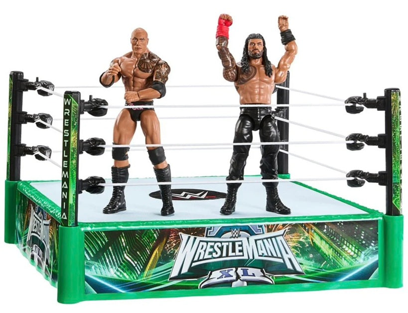 WWE WrestleMania XL Bloodline Playset - Ring + Roman Reigns + The Rock